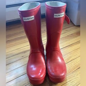 Short Red Hunter Boots